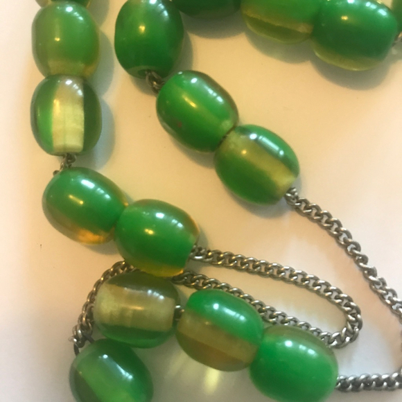 Vintage 90s Green Acrylic Prayer Beads Komboloi - Picture 3 of 4